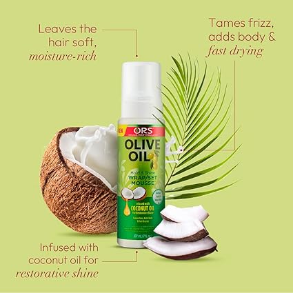 ORS Olive Oil Wrap Set Hair Mousse – LFN L'africaine